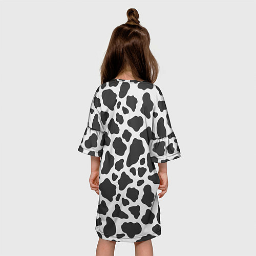 Детское платье Cow Skin / 3D-принт – фото 4