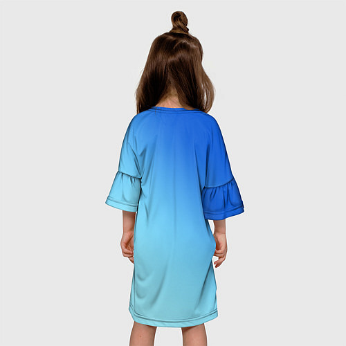 Детское платье Blue / 3D-принт – фото 4