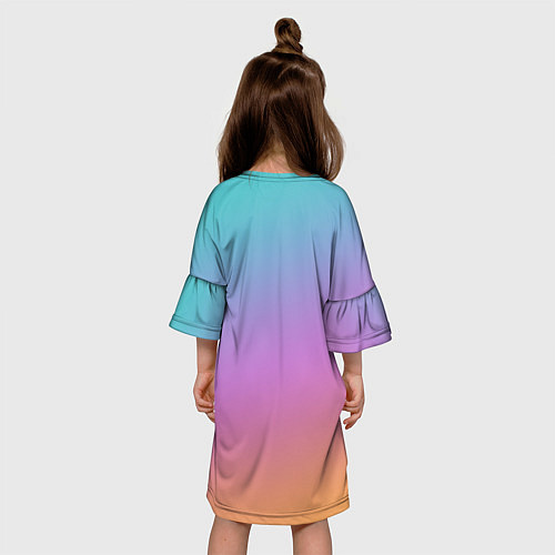 Детское платье Градиент / 3D-принт – фото 4