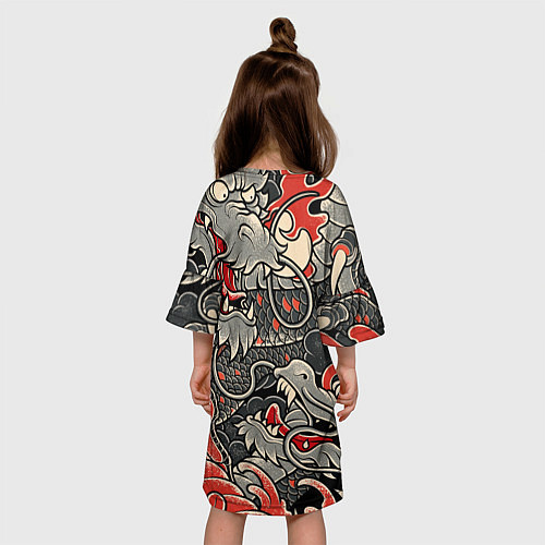 Детское платье CYBERPUNK2077 SAMURAI / 3D-принт – фото 4