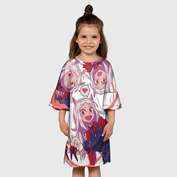 Платье клеш для девочки Helltaker, цвет: 3D-принт — фото 2