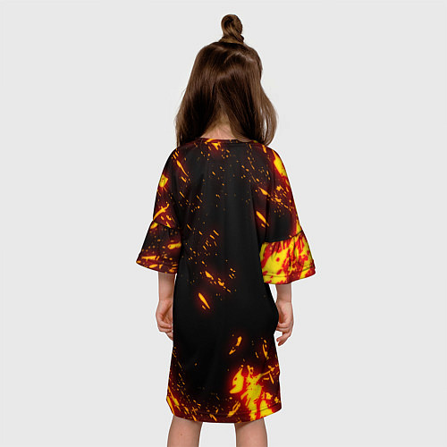 Детское платье Fire Biker Z / 3D-принт – фото 4