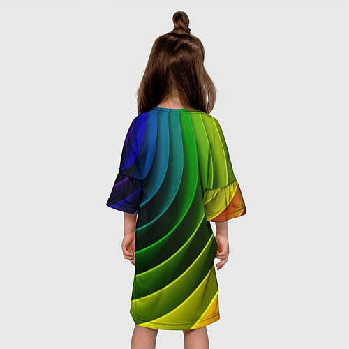 Детское платье Color 2058 / 3D-принт – фото 4
