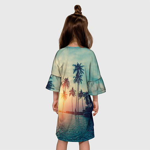 Детское платье Пальмы / 3D-принт – фото 4