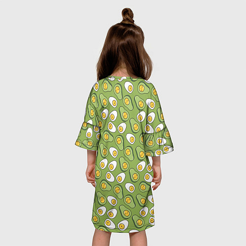 Детское платье Avocado and Eggs / 3D-принт – фото 4