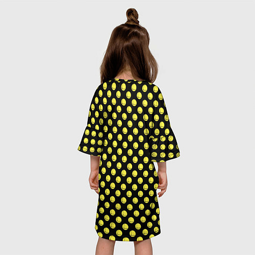 Детское платье Самокат фристайл в горошину / 3D-принт – фото 4