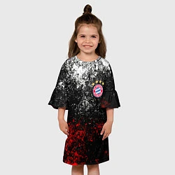 Платье клеш для девочки BAYERN MUNCHEN, цвет: 3D-принт — фото 2