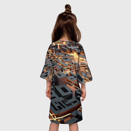 Детское платье 3D абстрактная схема / 3D-принт – фото 4