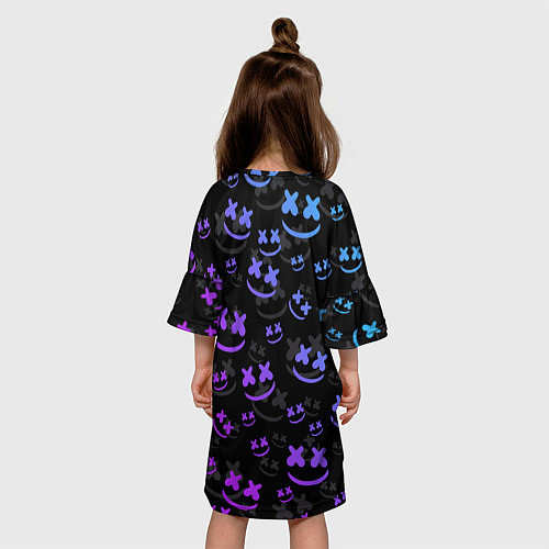 Детское платье FORTNITE MARSHMELLO / 3D-принт – фото 4