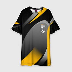 Платье клеш для девочки Juventus Uniform, цвет: 3D-принт