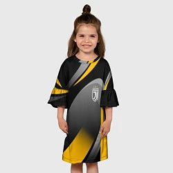 Платье клеш для девочки Juventus Uniform, цвет: 3D-принт — фото 2