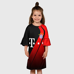 Платье клеш для девочки FC Bayern Munchen Форма, цвет: 3D-принт — фото 2