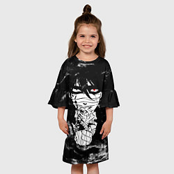 Платье клеш для девочки АНГЕЛЫ СМЕРТИ, цвет: 3D-принт — фото 2