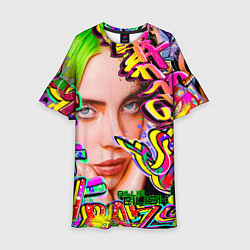 Платье клеш для девочки Billie Eilish, цвет: 3D-принт