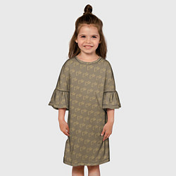 Платье клеш для девочки Будь Добрее, цвет: 3D-принт — фото 2