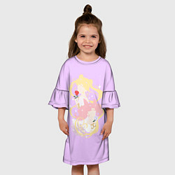 Платье клеш для девочки Сейлор Мун и Чиби Мун, цвет: 3D-принт — фото 2