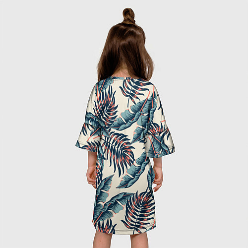 Детское платье Тихие тропики / 3D-принт – фото 4