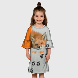 Платье клеш для девочки Фыр-Фыр, цвет: 3D-принт — фото 2