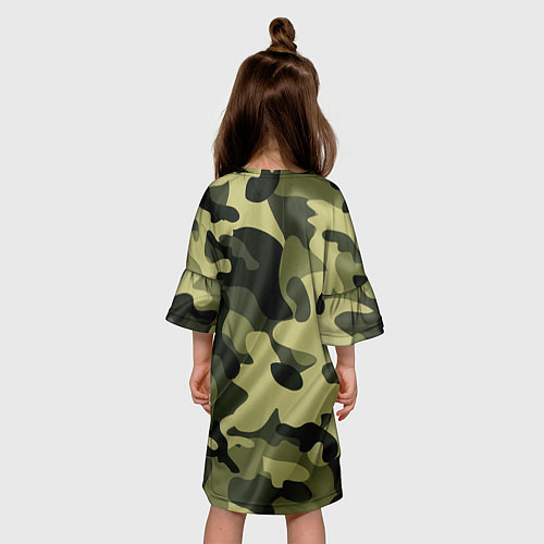 Детское платье Милитари / 3D-принт – фото 4