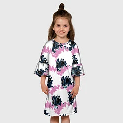 Платье клеш для девочки МИДОРИА, цвет: 3D-принт — фото 2