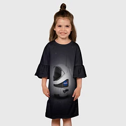 Платье клеш для девочки Among Us SpaceX, цвет: 3D-принт — фото 2