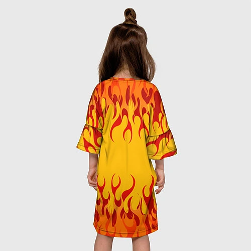 Детское платье Brawl Stars - Amber / 3D-принт – фото 4