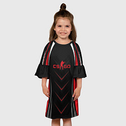 Платье клеш для девочки CS GO, цвет: 3D-принт — фото 2