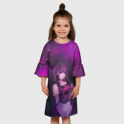 Платье клеш для девочки Anime girl demon, цвет: 3D-принт — фото 2