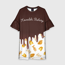 Платье клеш для девочки Kowalski Cookie in Chocolate, цвет: 3D-принт