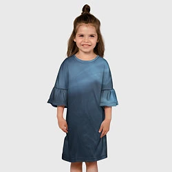 Платье клеш для девочки Дымчатый, цвет: 3D-принт — фото 2