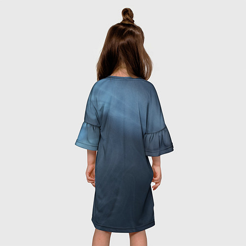 Детское платье Дымчатый / 3D-принт – фото 4