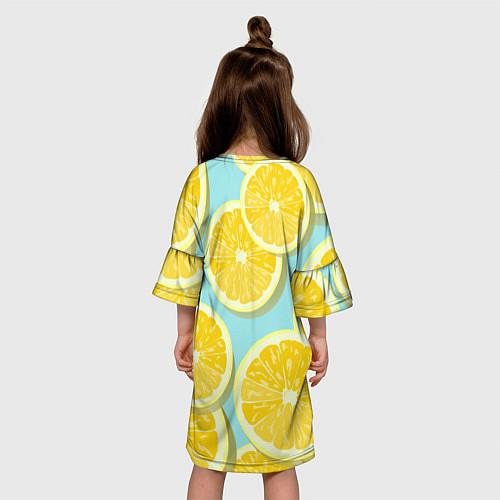 Детское платье Лимончики / 3D-принт – фото 4