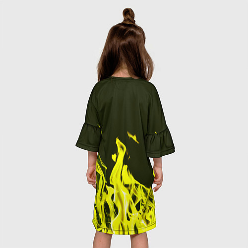 Детское платье Фото огонь / 3D-принт – фото 4