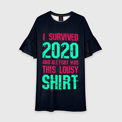 Платье клеш для девочки 2020 Survivor, цвет: 3D-принт
