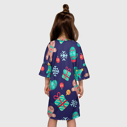 Детское платье Новый Год / 3D-принт – фото 4