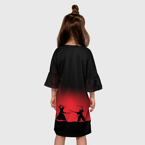Детское платье Путь самурая / 3D-принт – фото 4