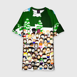 Платье клеш для девочки Южный Парк South Park, цвет: 3D-принт