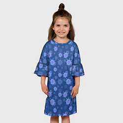 Платье клеш для девочки Ковид-19, цвет: 3D-принт — фото 2