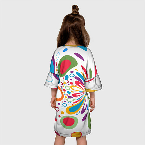 Детское платье Яркие краски / 3D-принт – фото 4