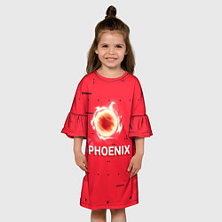 Платье клеш для девочки Phoenix, цвет: 3D-принт — фото 2