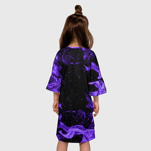 Детское платье BRAWL STARS EDGAR / 3D-принт – фото 4
