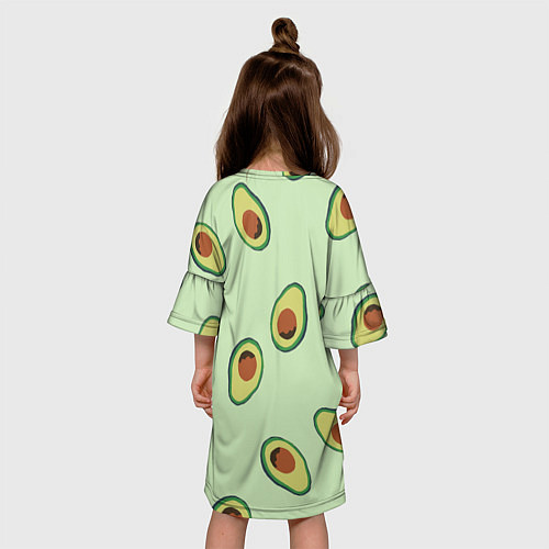 Детское платье Авокадики / 3D-принт – фото 4