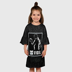Платье клеш для девочки Vigil, цвет: 3D-принт — фото 2