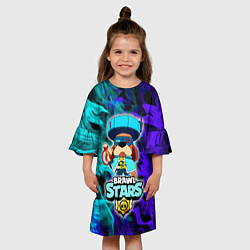 Платье клеш для девочки Brawl StarsRonin Ruffs, цвет: 3D-принт — фото 2