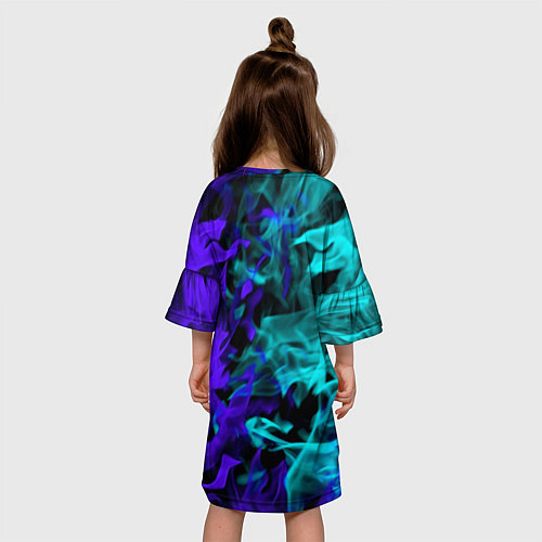 Детское платье Brawl StarsRonin Ruffs / 3D-принт – фото 4