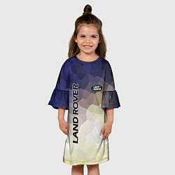 Платье клеш для девочки LAND ROVER, цвет: 3D-принт — фото 2
