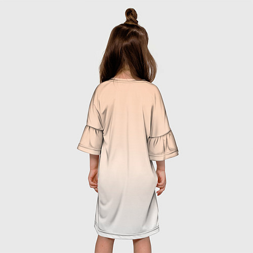 Детское платье Анимешная девочка с нутэллой / 3D-принт – фото 4