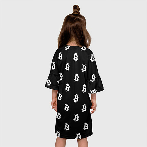 Детское платье BITCOIN CRYPTOCURRENCE Z / 3D-принт – фото 4
