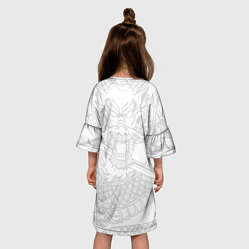 Детское платье ДРАКОН DRAGON / 3D-принт – фото 4