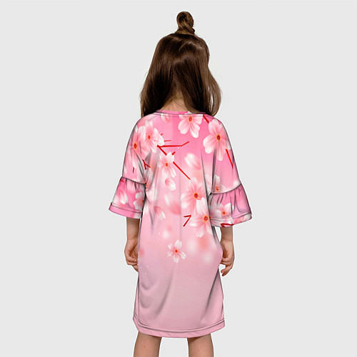 Детское платье САКУРА / 3D-принт – фото 4